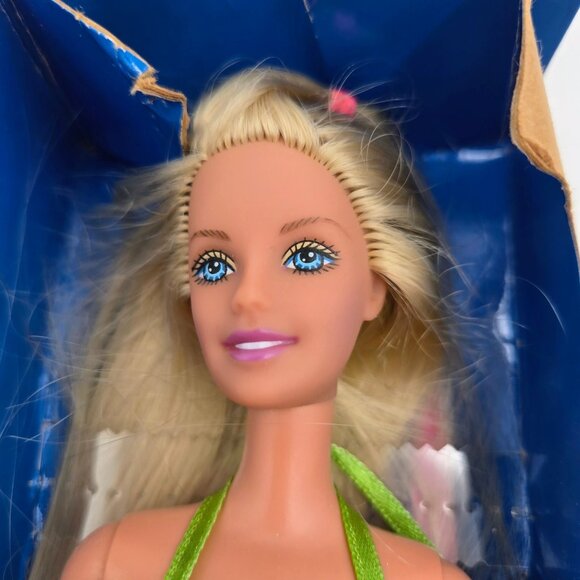 2000 Mattel Surf City Barbie Doll 28417 Blonde Hair With Box Mattel Read - Picture 3 of 11